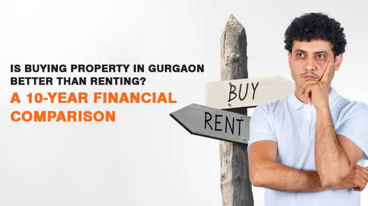 Infographic with four sections: Sector & Connectivity with maps and transport icons; Size & Layout with a large building and parking; Age of Building with 1980s structure; Quality of Maintenance showing peeling paint and damage.