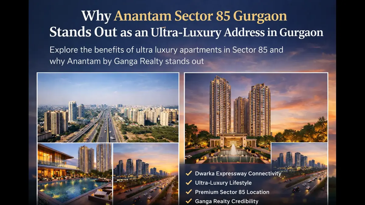 Anantam Sector 85 Gurgaon ultra luxury high-rise apartments on Dwarka Expressway by Ganga Realty