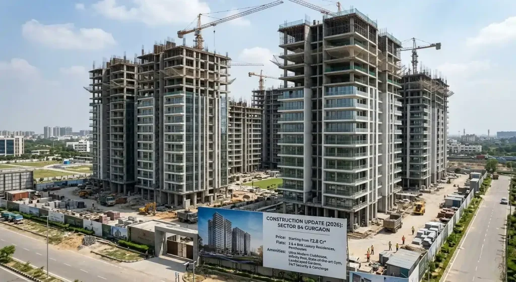 Ganga Nandaka luxury residential towers in Sector 84 Gurgaon near Dwarka Expressway