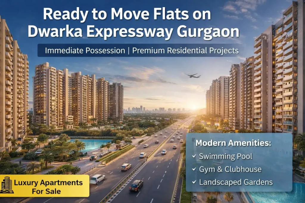 Ready to move flats on Dwarka Expressway Gurgaon with luxury apartments and immediate possession